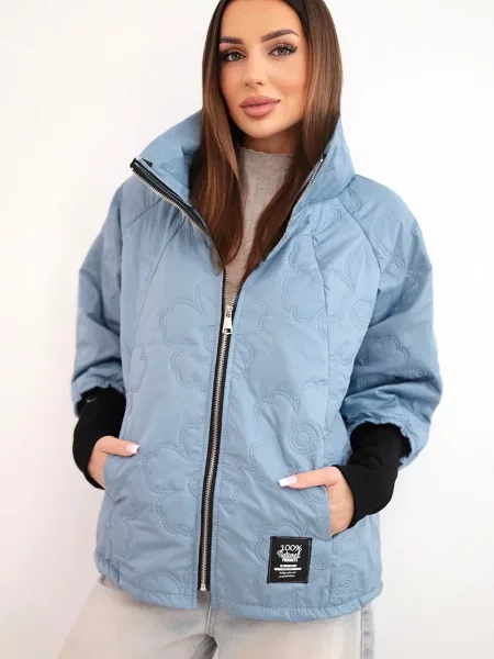 Jachetă matlasată Kesi Włoski matlasat negru