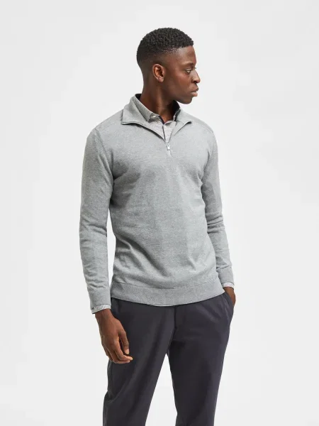 SELECTED HOMME Pulover Berg amestecat gri