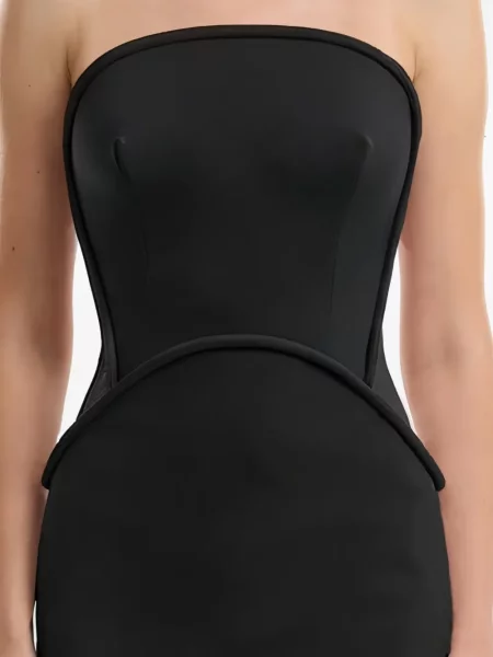 Rochie Gemy Maalouf fără bretele negru