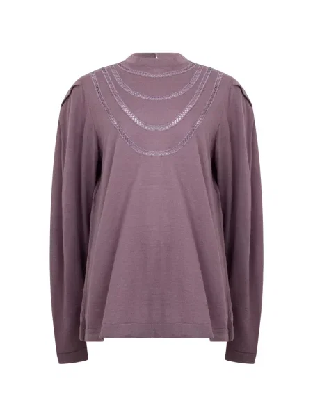 Lung pulover Alberta Ferretti violet