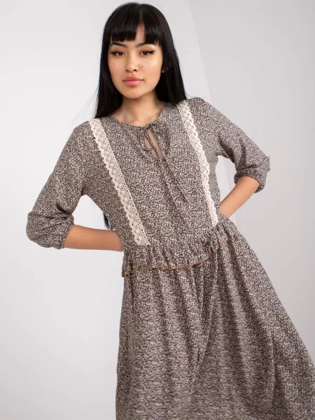Rochie de zi Fashionhunters casual maro