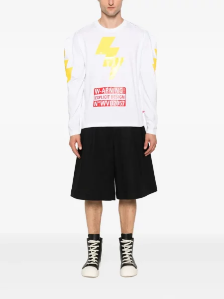 Hanorac cu glugă Walter Van Beirendonck alb