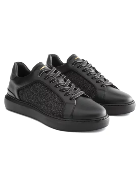 Sneakersy Ambitious skórzane czarne