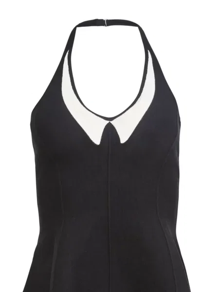 Gulerat rochie mini Fleur Du Mal negru