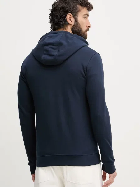 U.S. Polo Assn. bluza rozpinana z bawełną DHM LB granatowa