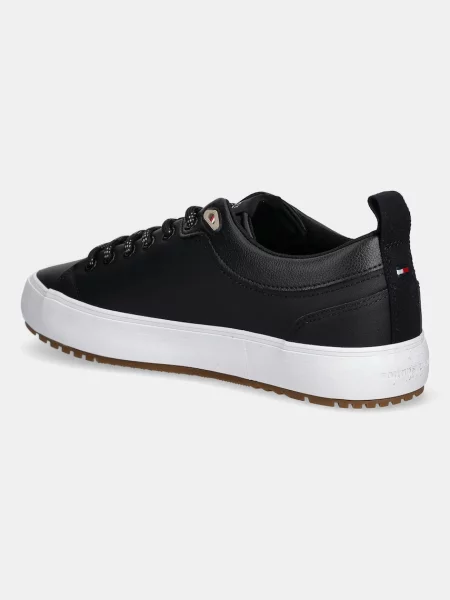 Tenisky Tommy Hilfiger TH HI VULC CORE LOW CLEAT LTH černá
