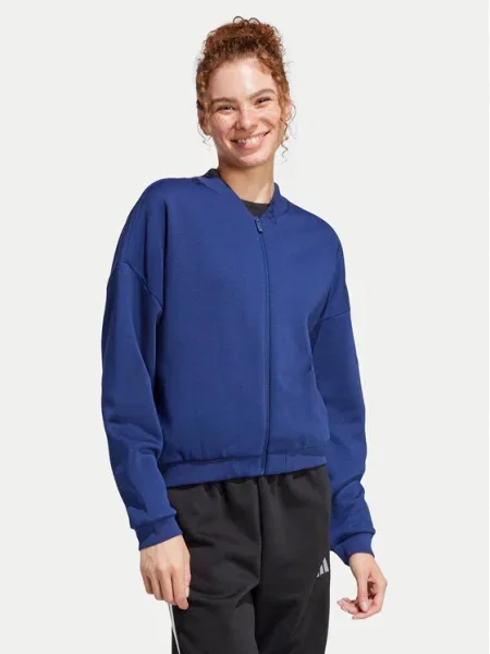 Adidas Суитшърт Essentials Contemporary Logo тъмносин