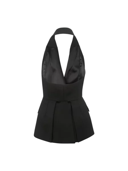 Top Max Mara bez rękawów czarny