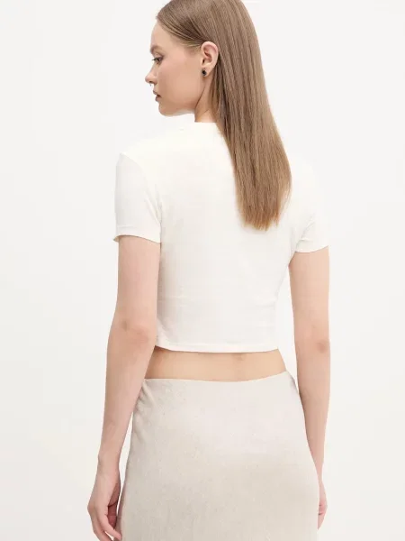 Tričko Tommy Jeans béžová