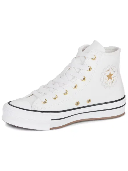 Členkové topánky Converse béžová