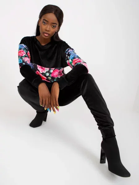 Komplet dresowy Rue Paris czarny