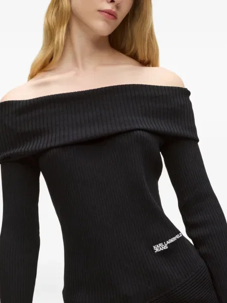 Pulover Karl Lagerfeld Jeans negru
