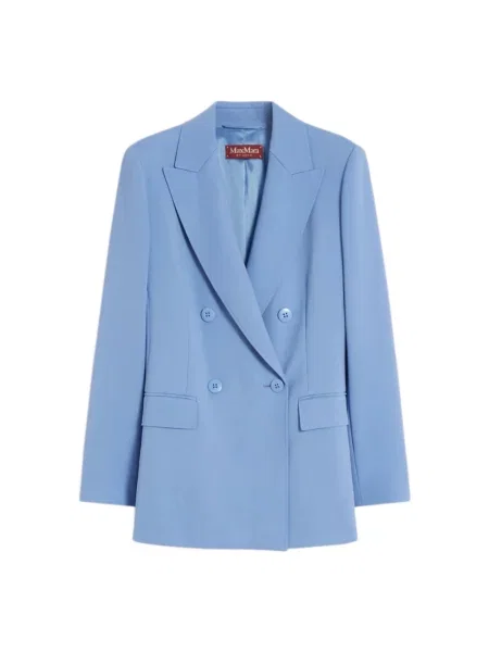 Marynarka Max Mara Studio wełniana niebieska