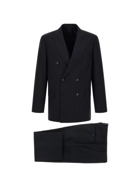 Costum Brioni cu două rânduri de nasturi albastru