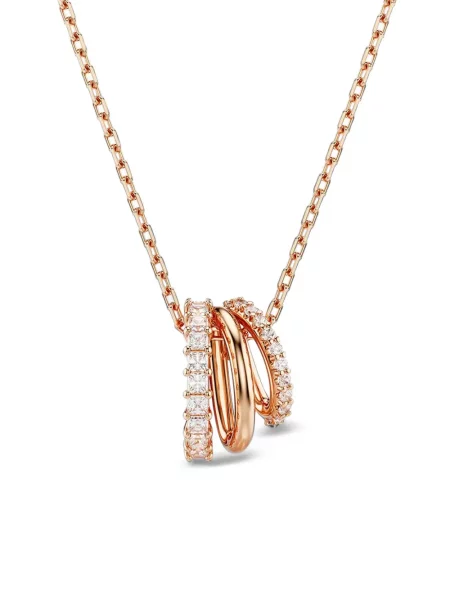 Colier Swarovski roz