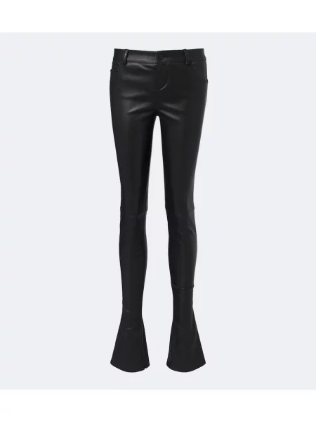 Pantaloni Gucci din piele negru