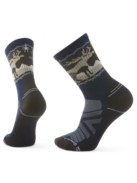 SMARTWOOL skarpety trekkingowe unisex H LC MOUNT MOOSE CRW HIKE DEENA XL granatowy