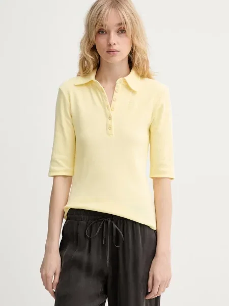 Gestuz polo z GZdrew żółta