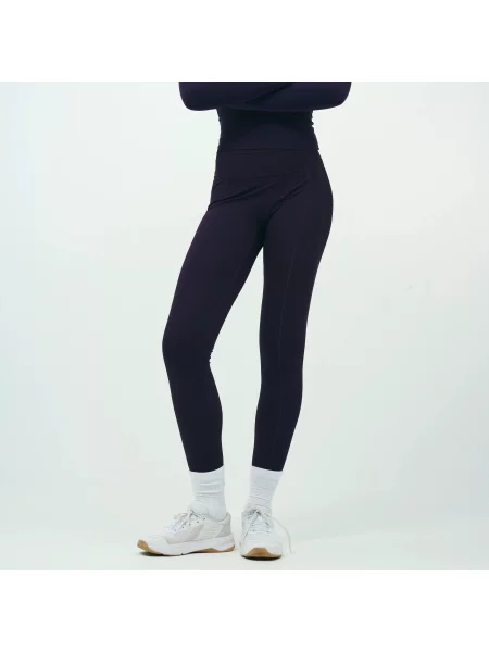 Legginsy sportowe Domyos Pilates fioletowe