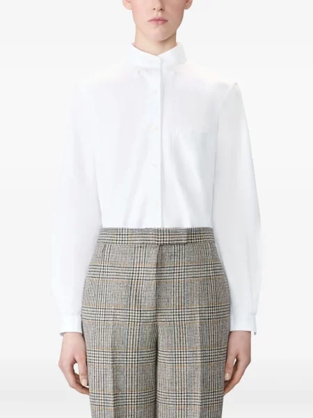 Cămașă Thom Browne de cristal din țesătură twill alb