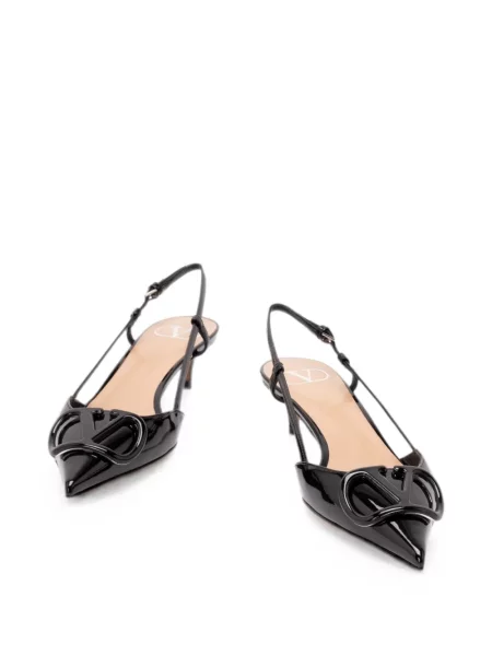 Pantofi cu toc Valentino Garavani slingback negru