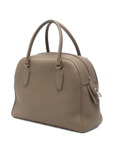 Geantă shopper The Row din piele maro