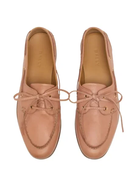 Pantofi loafer Bally din piele roz