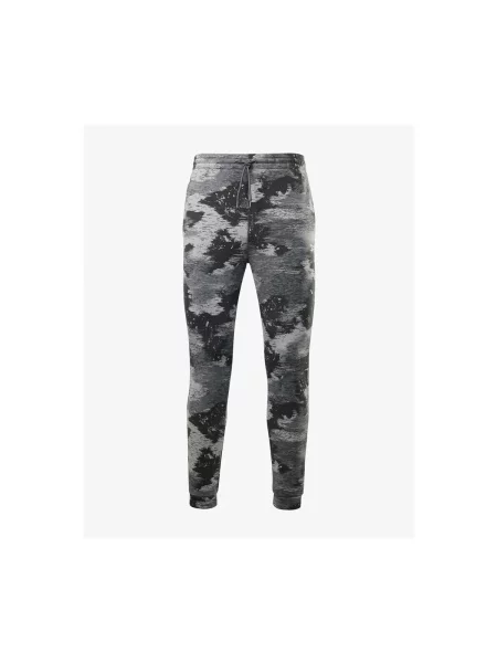 Hlače Reebok Sport s camo uzorkom crna