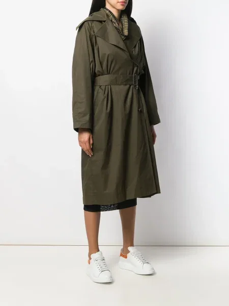 Trenčkot Issey Miyake Pre-owned zelený