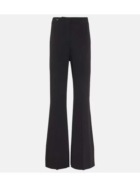 Pantaloni Jacquemus cu talie înaltă negru