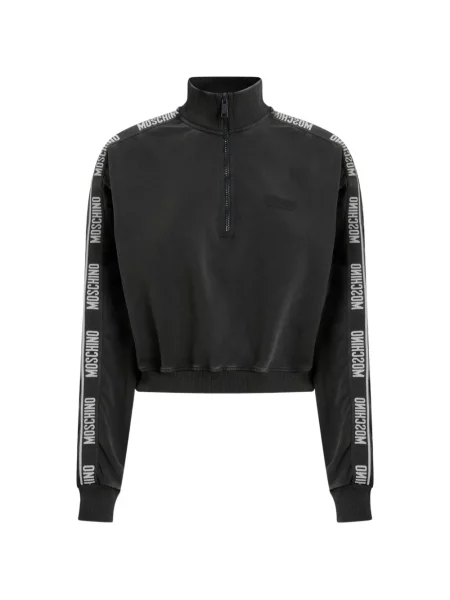 Hanorac cu fermoar Moschino cu autograf negru