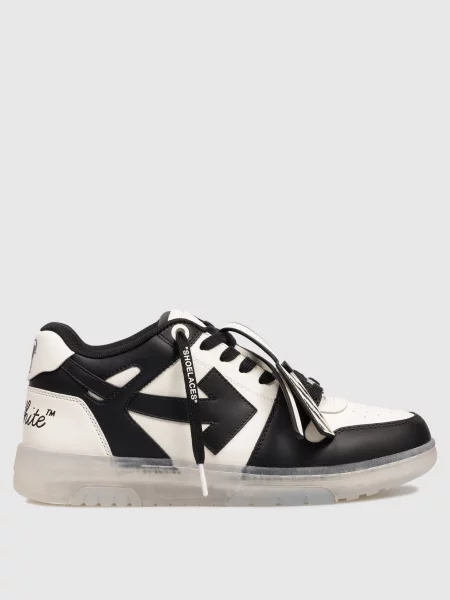 Шкіряні кросівки Off-white в діловому стилі білі