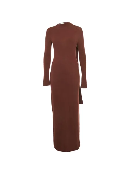 Rochie maxi Reformation tricotate maro