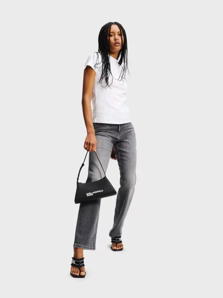 Прямые джинсы Karl Lagerfeld Jeans серые
