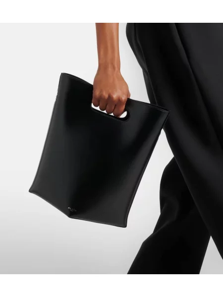 Geanta de piele Alaïa din piele negru