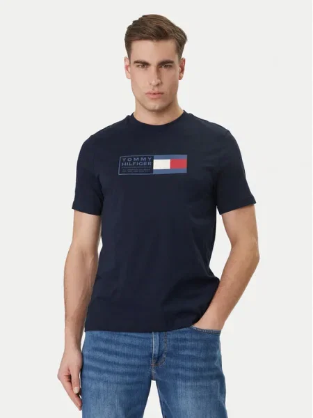 Tommy Hilfiger Póló Brand Love Box sötétkék