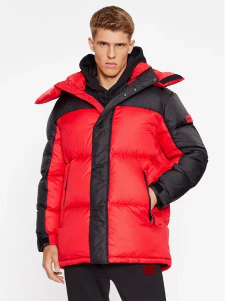 Пуховик Hugo красный