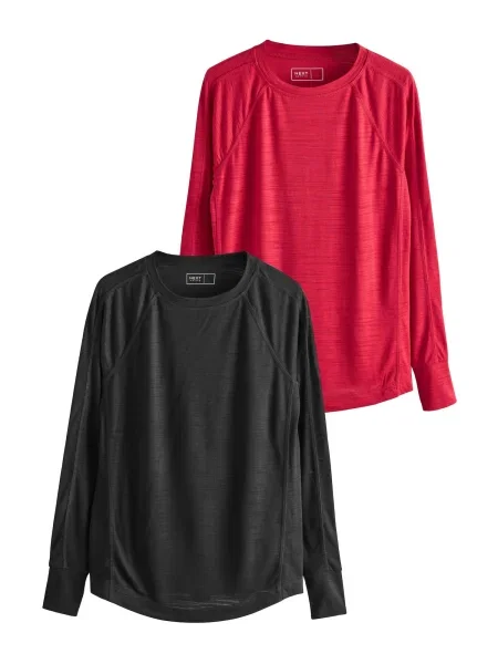 Next Tricou funcțional roșu negru