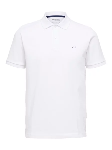 Selected Homme Tricou polo alb