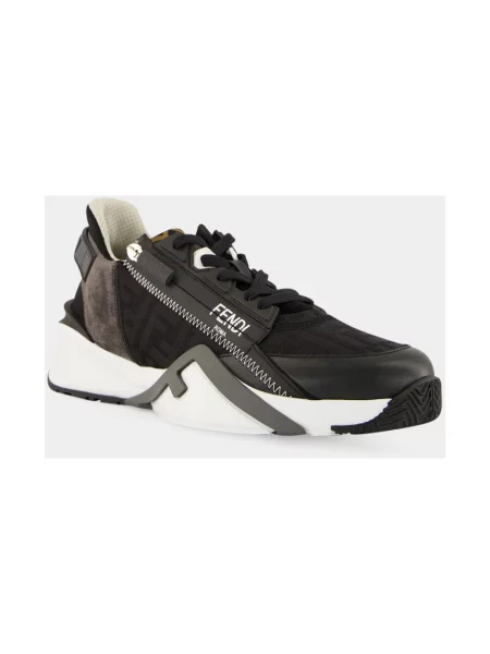 Sneakersy Fendi skórzane czarne