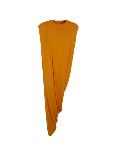 Top Tom Ford din jerseu asimetric portocaliu