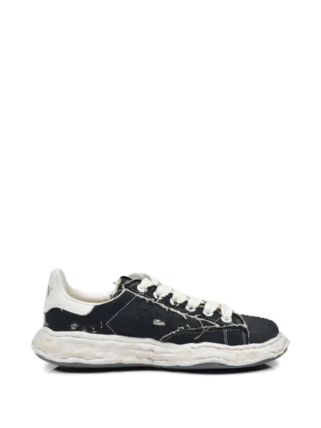 Sneakerși Maison Mihara Yasuhiro rupți din canvas negru