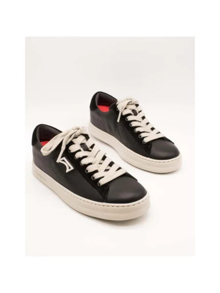 Sneakerși Camper din piele negru