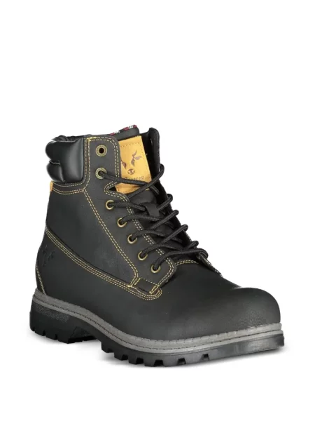 Botine Carrera cu șireturi din dantelă negru