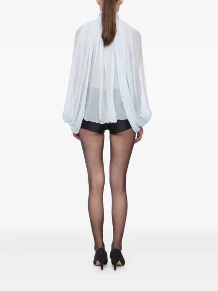 Bluză Atu Body Couture de mătase albastru
