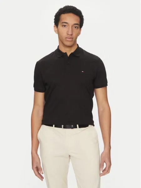Polo majica Tommy Hilfiger črna
