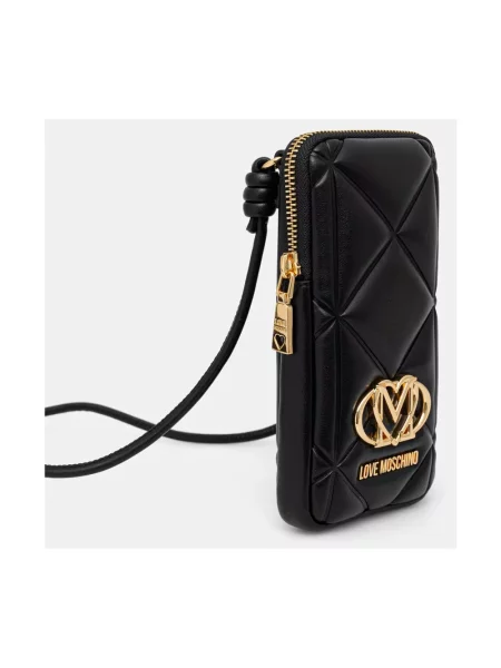 Torebka Love Moschino skórzana czarna