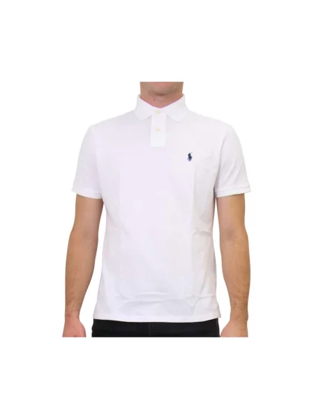 Lniana koszulka polo Polo Ralph Lauren z krótkim rękawem biała