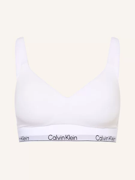 Biustonosz Calvin Klein z gorsetem biały