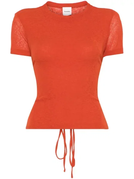 Decupat tricou Nanushka portocaliu